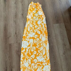 Free People Floral Maxi Dress - Yellow and White